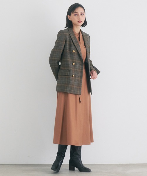 ANAYI（アナイ）の「グレンチェックダブルジャケット（その他アウター