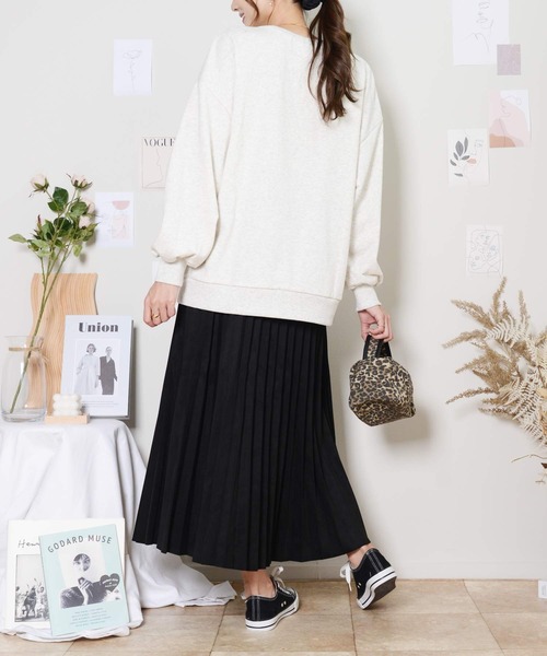 shopnikoniko(ショップニコニコ)の「プリーツスカート(スカート・レディース・ベージュ/ブラック/クリーム/ダークグレー・フリー)」の13枚目の写真
