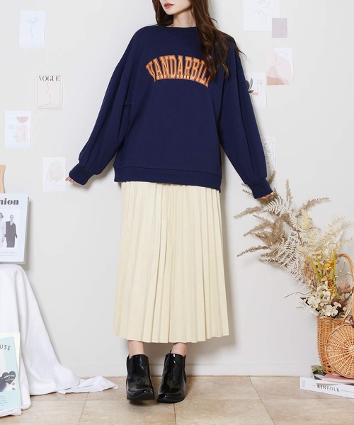 shopnikoniko(ショップニコニコ)の「プリーツスカート(スカート・レディース・ベージュ/ブラック/クリーム/ダークグレー・フリー)」の8枚目の写真