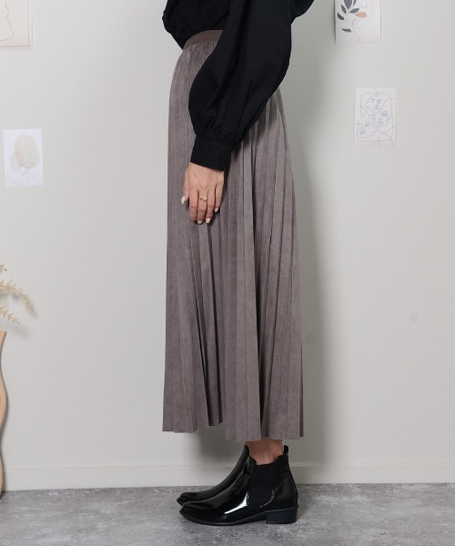 shopnikoniko(ショップニコニコ)の「プリーツスカート(スカート・レディース・ベージュ/ブラック/クリーム/ダークグレー・フリー)」の22枚目の写真