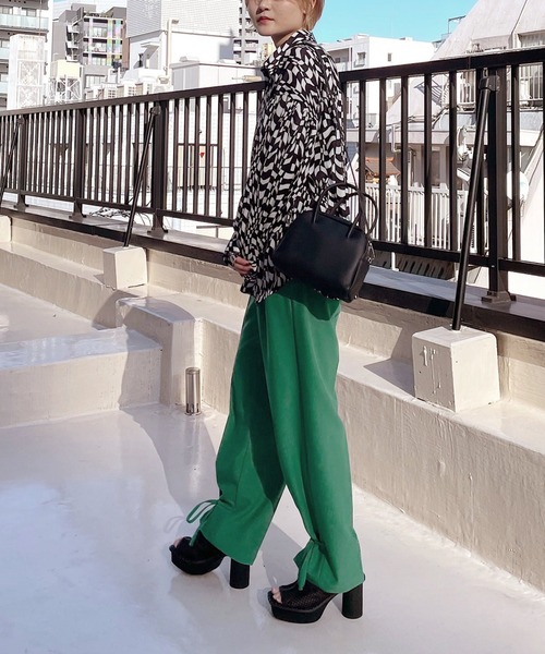 PAGEBOY（ページボーイ）の「リッチツイルセットアップパンツ（その他パンツ・レディース・ブラック/チャコールグレー/グリーン系その他/アイボリー・FREE）」の21枚目の写真