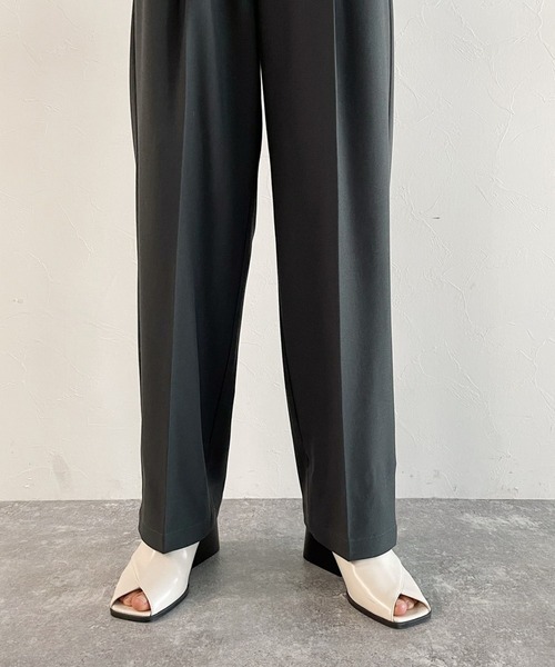 PAGEBOY（ページボーイ）の「リッチツイルセットアップパンツ（その他パンツ・レディース・ブラック/チャコールグレー/グリーン系その他/アイボリー・FREE）」の17枚目の写真