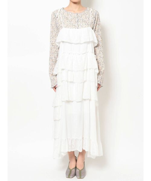 merry jenny（メリージェニー）の「イレギュラーレースキャミワンピース（ワンピース・レディース・ベージュ/オフホワイト/ブラック・FREE）」の19枚目の写真