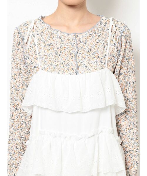 merry jenny（メリージェニー）の「イレギュラーレースキャミワンピース（ワンピース・レディース・ベージュ/オフホワイト/ブラック・FREE）」の22枚目の写真