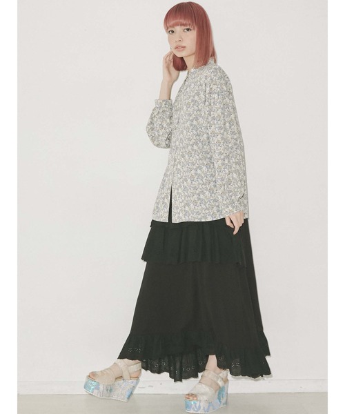 merry jenny（メリージェニー）の「イレギュラーレースキャミワンピース（ワンピース・レディース・ベージュ/オフホワイト/ブラック・FREE）」の15枚目の写真