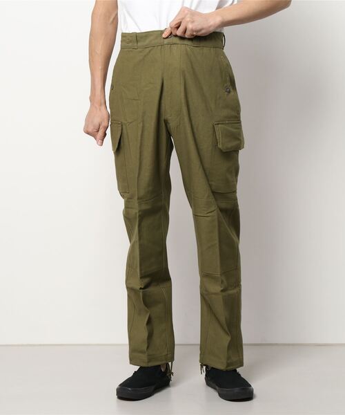 HOUSTON（ヒューストン）の「【HOUSTON/ヒューストン】FRENCH M-64 CARGO PANTS / フレンチM-64カーゴパンツ（カーゴパンツ・メンズ・オリーブドラブ/ブラック・MEDIUM/X-LARGE/LARGE/SMALL）」の2枚目の写真