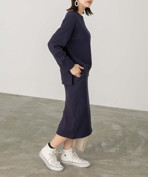 Chaco closet(チャコ クローゼット)の「ワンマイルウェア スウェットセットアップ(セットアップ・レディース・ネイビー/ブラック/イエロー/キャメル/レッド・FREE)」の12枚目の写真