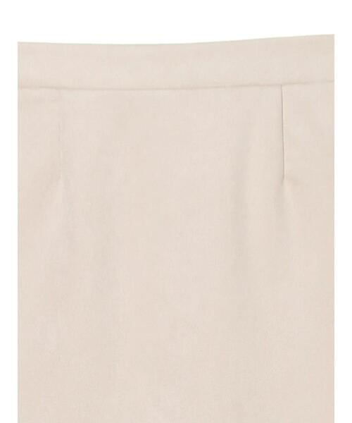 Petit fleur（プチフルール）の「・Petit Fleur ポンチスエードラッフルスカート＊（スカート・レディース・チャコールグレー/カーキ/アイボリー/グレイッシュベージュ・FREE）」の13枚目の写真