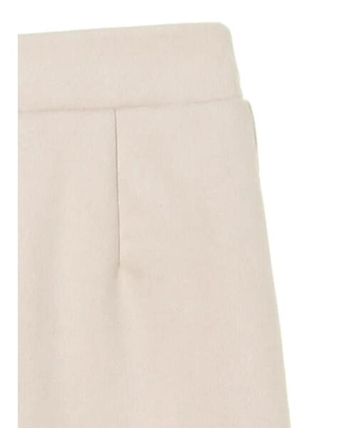 Petit fleur（プチフルール）の「・Petit Fleur ポンチスエードラッフルスカート＊（スカート・レディース・チャコールグレー/カーキ/アイボリー/グレイッシュベージュ・FREE）」の12枚目の写真