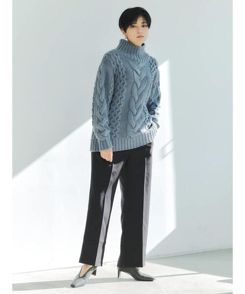 YECCA VECCA(イェッカヴェッカ)の「金釦ハイウエストパンツ(その他パンツ・レディース・ブラック/ピンク系その他2/ライトベージュ/その他6/キャメル・S/M)」の19枚目の写真