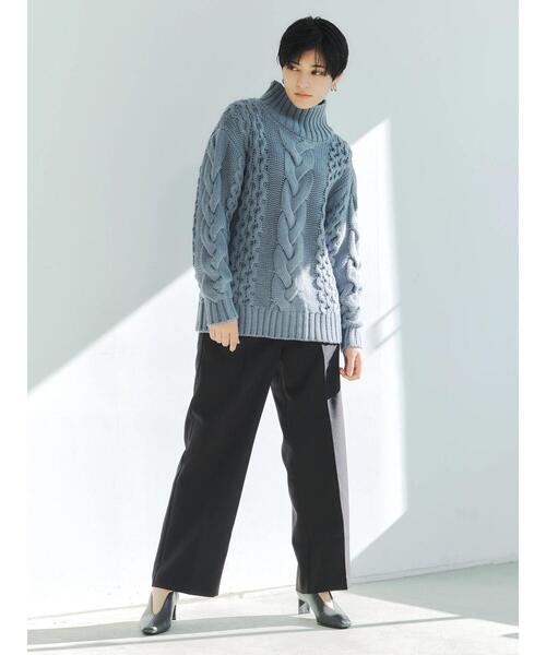 YECCA VECCA(イェッカヴェッカ)の「金釦ハイウエストパンツ(その他パンツ・レディース・ブラック/ピンク系その他2/ライトベージュ/その他6/キャメル・S/M)」の20枚目の写真