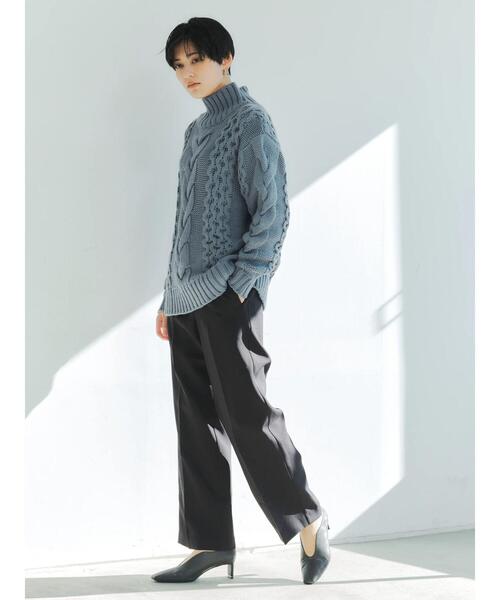 YECCA VECCA(イェッカヴェッカ)の「金釦ハイウエストパンツ(その他パンツ・レディース・ブラック/ピンク系その他2/ライトベージュ/その他6/キャメル・S/M)」の21枚目の写真