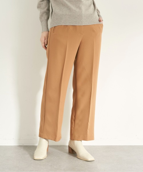 YECCA VECCA(イェッカヴェッカ)の「金釦ハイウエストパンツ(その他パンツ・レディース・ブラック/ピンク系その他2/ライトベージュ/その他6/キャメル・S/M)」の1枚目の写真