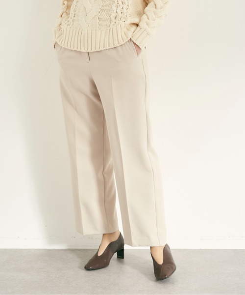 YECCA VECCA(イェッカヴェッカ)の「金釦ハイウエストパンツ(その他パンツ・レディース・ブラック/ピンク系その他2/ライトベージュ/その他6/キャメル・S/M)」の3枚目の写真