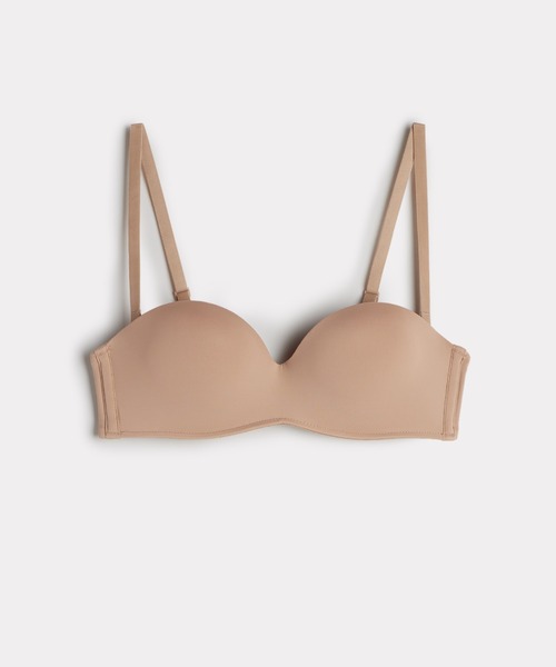 Intimissimi（インティミッシミ）の「Gioiaバンドゥブラ【ストラップレス ずれにくい ボリュームアップ 盛り 蒸れにくい ノンワイヤー】（ブラジャー・レディース・ブラック/ベージュ/キナリ・70B/70C/75B/75C/D65/80B/65C/80C/85B）」の8枚目の写真