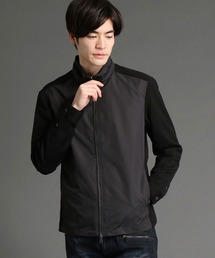 異素材コンビパーカーブルゾン