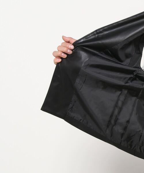 SITRY（シトリー）の「synthetic leather tailored vest/フェイクレザー テーラード ベスト（ベスト・メンズ・ブラック/ブラウン・M/L）」の15枚目の写真