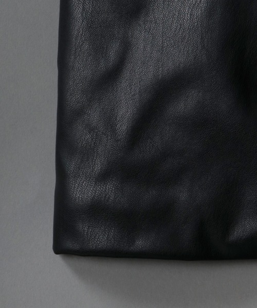 SITRY（シトリー）の「synthetic leather tailored vest/フェイクレザー テーラード ベスト（ベスト・メンズ・ブラック/ブラウン・M/L）」の7枚目の写真
