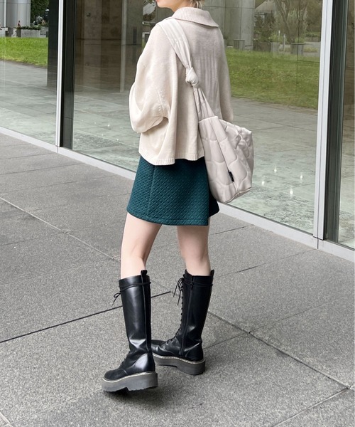 PairPair（ペアペア）の「ビッグカラーニット（ニット/セーター・レディース・アイボリー/グリーン系その他・FREE）」の12枚目の写真