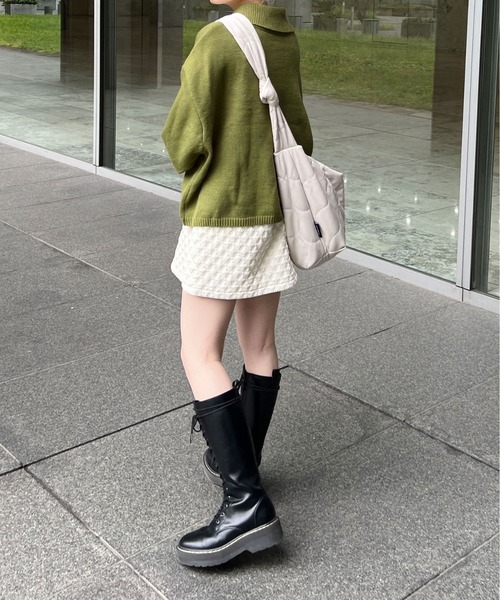 PairPair（ペアペア）の「ビッグカラーニット（ニット/セーター・レディース・アイボリー/グリーン系その他・FREE）」の15枚目の写真