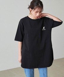 KANGOL EXTRA COMFORT | 【KANGOL EXTRA COMFORT(カンゴール　エクストラ　コンフォート)】ビックシルエット ロゴプリント ラウンドヘムチュニック(チュニック)