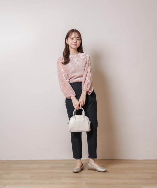 flower（フラワー）の「ライトクラシックバッグ（ショルダーバッグ・レディース・ブラック/アイボリー・FREE）」の3枚目の写真