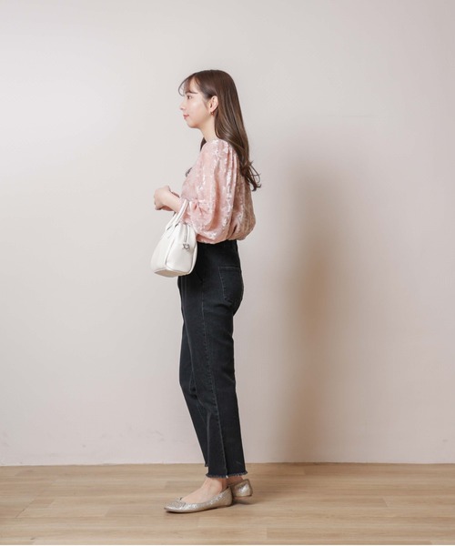 flower（フラワー）の「ライトクラシックバッグ（ショルダーバッグ・レディース・ブラック/アイボリー・FREE）」の6枚目の写真