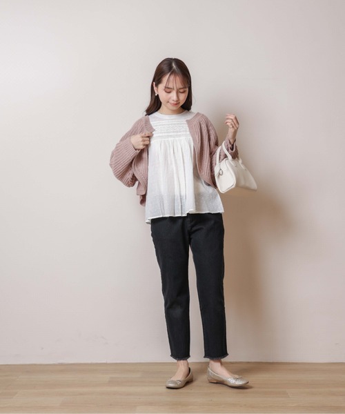 flower（フラワー）の「ライトクラシックバッグ（ショルダーバッグ・レディース・ブラック/アイボリー・FREE）」の10枚目の写真