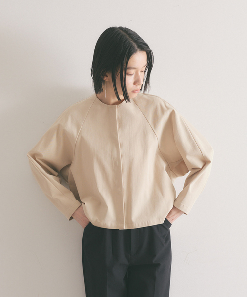 qualite(カリテ)の「《セットアップ対応》2WAYストレッチフォルムシャツ(シャツ/ブラウス・レディース・ブラック/ベージュ/ピンク・38/36)」の3枚目の写真