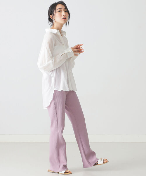 BEAMS LIGHTS（ビームスライツ）の「BEAMS LIGHTS / KHADI キモノスリーブ シャツ（シャツ/ブラウス・レディース・ホワイト/グリーン/レッド系その他4・ONE SIZE）」の7枚目の写真