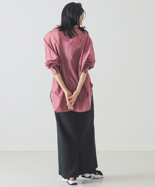 BEAMS LIGHTS（ビームスライツ）の「BEAMS LIGHTS / KHADI キモノスリーブ シャツ（シャツ/ブラウス・レディース・ホワイト/グリーン/レッド系その他4・ONE SIZE）」の9枚目の写真