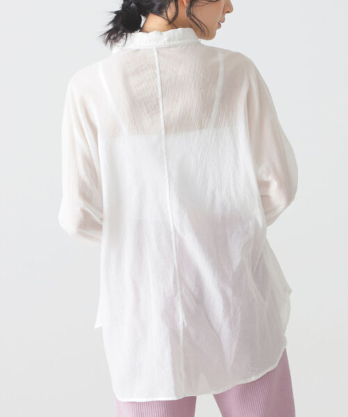 BEAMS LIGHTS（ビームスライツ）の「BEAMS LIGHTS / KHADI キモノスリーブ シャツ（シャツ/ブラウス・レディース・ホワイト/グリーン/レッド系その他4・ONE SIZE）」の14枚目の写真