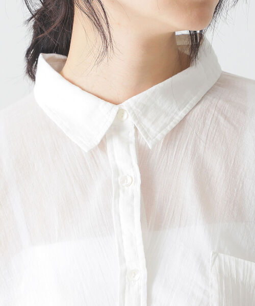 BEAMS LIGHTS（ビームスライツ）の「BEAMS LIGHTS / KHADI キモノスリーブ シャツ（シャツ/ブラウス・レディース・ホワイト/グリーン/レッド系その他4・ONE SIZE）」の15枚目の写真