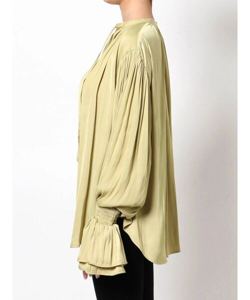 LAGUNAMOON(ラグナムーン)の「フレアカフカフタンブラウス(シャツ/ブラウス・レディース・ホワイト/チャコールグレー/ライトグリーン・FREE)」の6枚目の写真