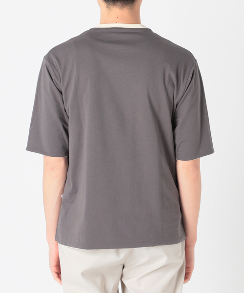 417 EDIFICE（フォーワンセブンエディフィス）の「【リバーシブル着用可能】ナンバリングカレッジTシャツ（Tシャツ/カットソー・メンズ・ベージュ/グレー/グリーン・SMALL/MEDIUM/LARGE）」の16枚目の写真