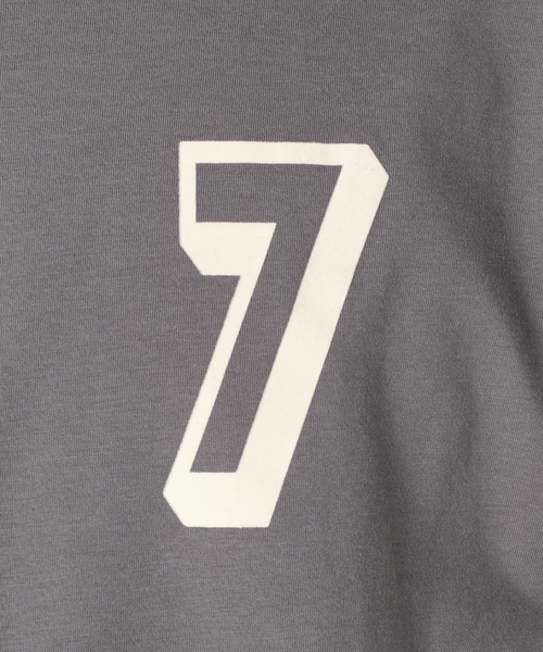 417 EDIFICE（フォーワンセブンエディフィス）の「【リバーシブル着用可能】ナンバリングカレッジTシャツ（Tシャツ/カットソー・メンズ・ベージュ/グレー/グリーン・SMALL/MEDIUM/LARGE）」の22枚目の写真