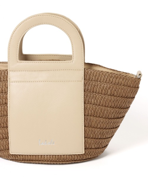 LAKOLE(ラコレ)の「2WAYペーパーバスケットトートバッグ / 265195(トートバッグ・レディース・アッシュグレー/ブラウン/ナチュラル・FREE)」の14枚目の写真