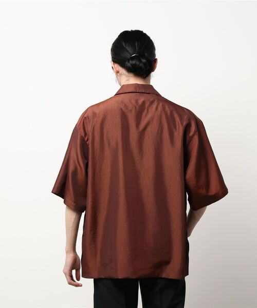 TAUPE(トープ)の「【TAUPE / トープ】22SS ヴィンテージタフタカンフージャケット(シャツ/ブラウス・メンズ・ネイビー/ブラウン・1/2)」の4枚目の写真