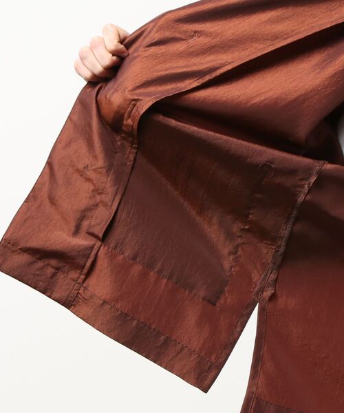 TAUPE(トープ)の「【TAUPE / トープ】22SS ヴィンテージタフタカンフージャケット(シャツ/ブラウス・メンズ・ネイビー/ブラウン・1/2)」の5枚目の写真