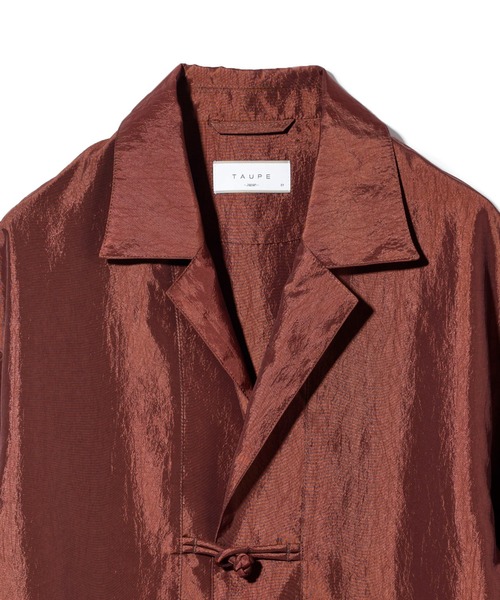 TAUPE(トープ)の「【TAUPE / トープ】22SS ヴィンテージタフタカンフージャケット(シャツ/ブラウス・メンズ・ネイビー/ブラウン・1/2)」の12枚目の写真