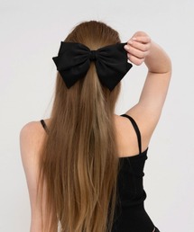 CEMONEMO（セモネモ）の「サテン ビッグリボン バレッタ（バレッタ/ヘアクリップ）」