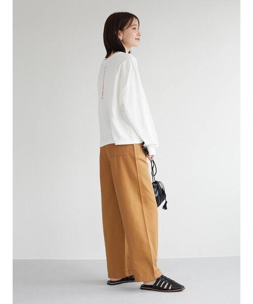 Green　Parks（グリーンパークス）の「袖プリントカットプルオーバー（Tシャツ/カットソー・レディース・ホワイト/サックスブルー・FREE）」の21枚目の写真