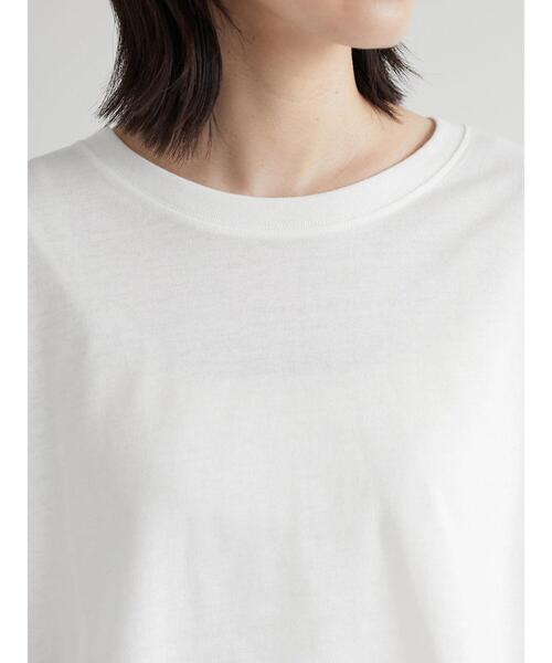 Green　Parks（グリーンパークス）の「袖プリントカットプルオーバー（Tシャツ/カットソー・レディース・ホワイト/サックスブルー・FREE）」の18枚目の写真