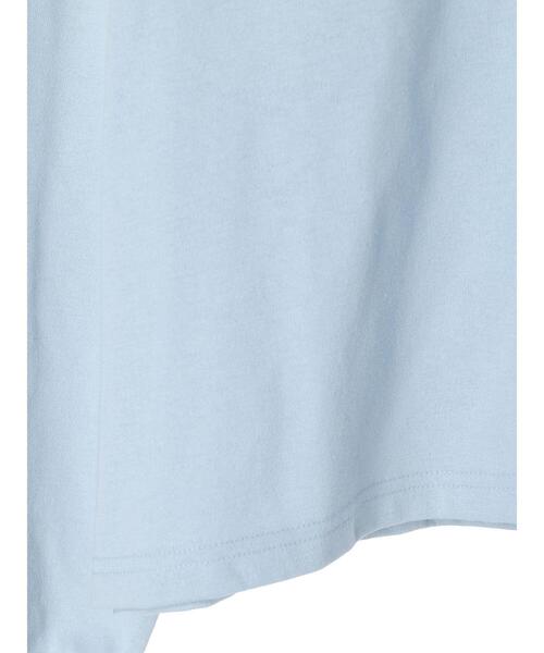 Green　Parks（グリーンパークス）の「袖プリントカットプルオーバー（Tシャツ/カットソー・レディース・ホワイト/サックスブルー・FREE）」の9枚目の写真