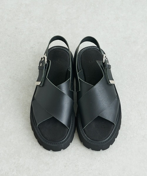Lui's（ルイス）の「レザーストラップサンダル（サンダル・メンズ・ブラック・42/43/41）」の2枚目の写真