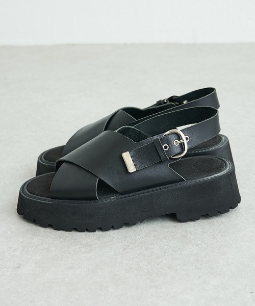 Lui's（ルイス）の「レザーストラップサンダル（サンダル・メンズ・ブラック・42/43/41）」の8枚目の写真