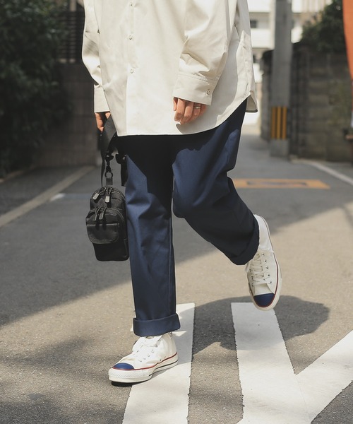 UNIVERSAL OVERALL(ユニバーサルオーバーオール)の「UNIVERSAL OVERALL WAKER‘S PANTS U2211674(チノパンツ・メンズ・ネイビー/ベージュ/ブラック/ダークブラウン/セージグリーン・FREE)」の5枚目の写真