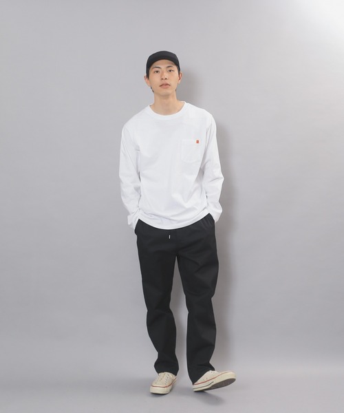 UNIVERSAL OVERALL(ユニバーサルオーバーオール)の「UNIVERSAL OVERALL WAKER‘S PANTS U2211674(チノパンツ・メンズ・ネイビー/ベージュ/ブラック/ダークブラウン/セージグリーン・FREE)」の9枚目の写真