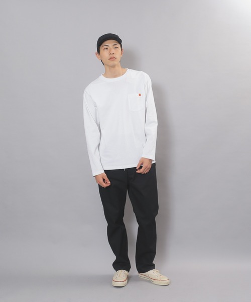 UNIVERSAL OVERALL(ユニバーサルオーバーオール)の「UNIVERSAL OVERALL WAKER‘S PANTS U2211674(チノパンツ・メンズ・ネイビー/ベージュ/ブラック/ダークブラウン/セージグリーン・FREE)」の6枚目の写真