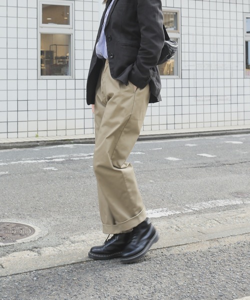 UNIVERSAL OVERALL(ユニバーサルオーバーオール)の「UNIVERSAL OVERALL WAKER‘S PANTS U2211674(チノパンツ・メンズ・ネイビー/ベージュ/ブラック/ダークブラウン/セージグリーン・FREE)」の15枚目の写真